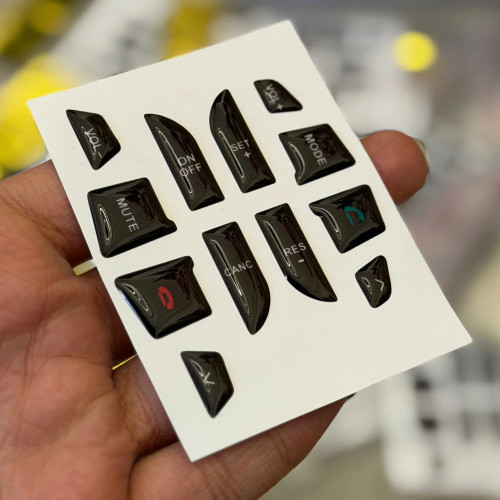 برچسب طرح دکمه های فرمان پژوپارس